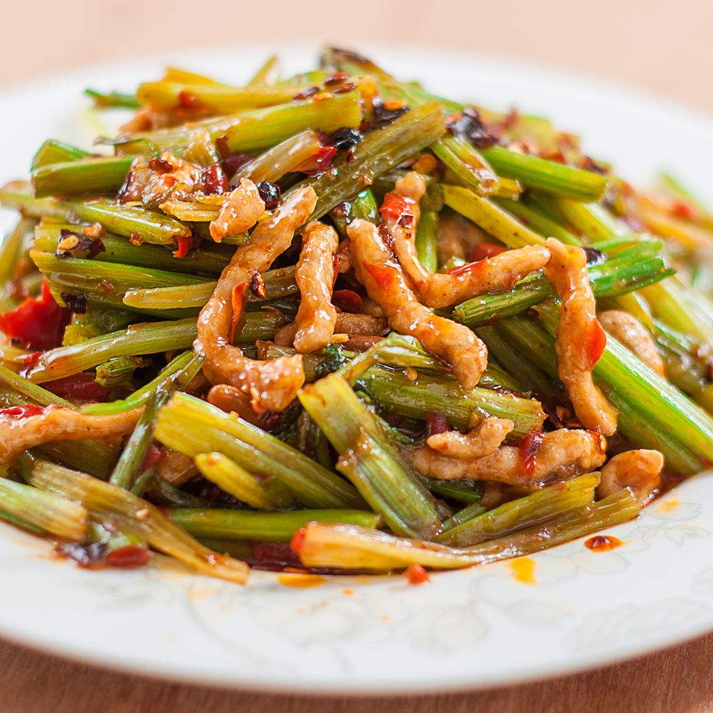 芹菜肉丝